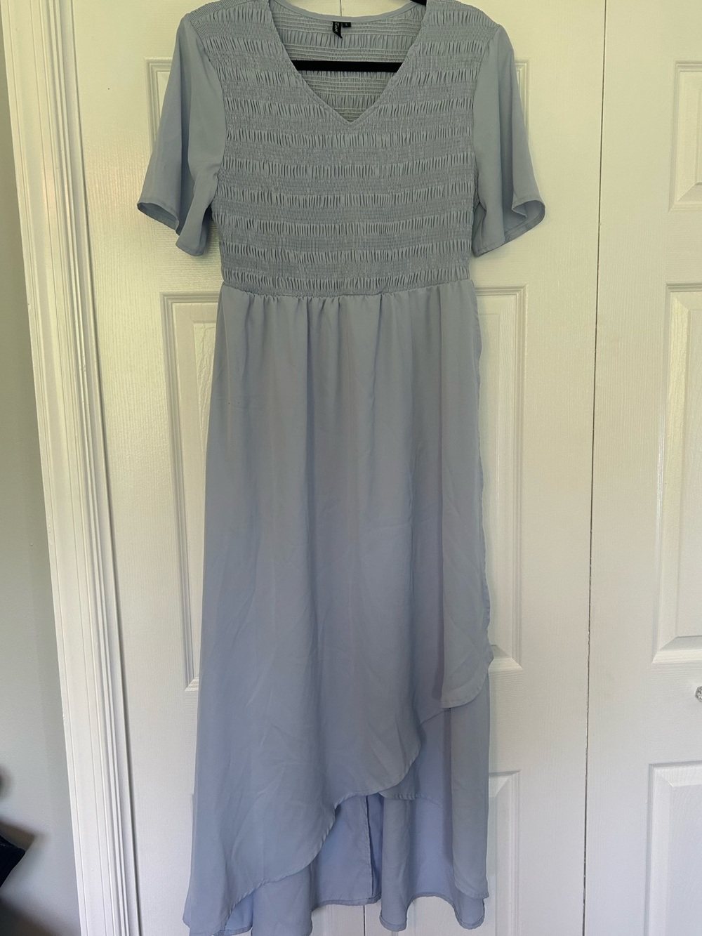 Women’s Light Blue Smocked Dress